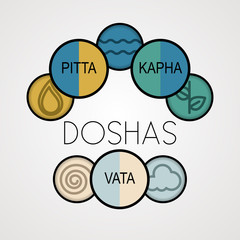 doshas - vata , pitta, kapha