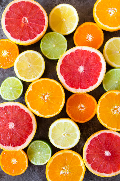 colorful types of grapefruits 