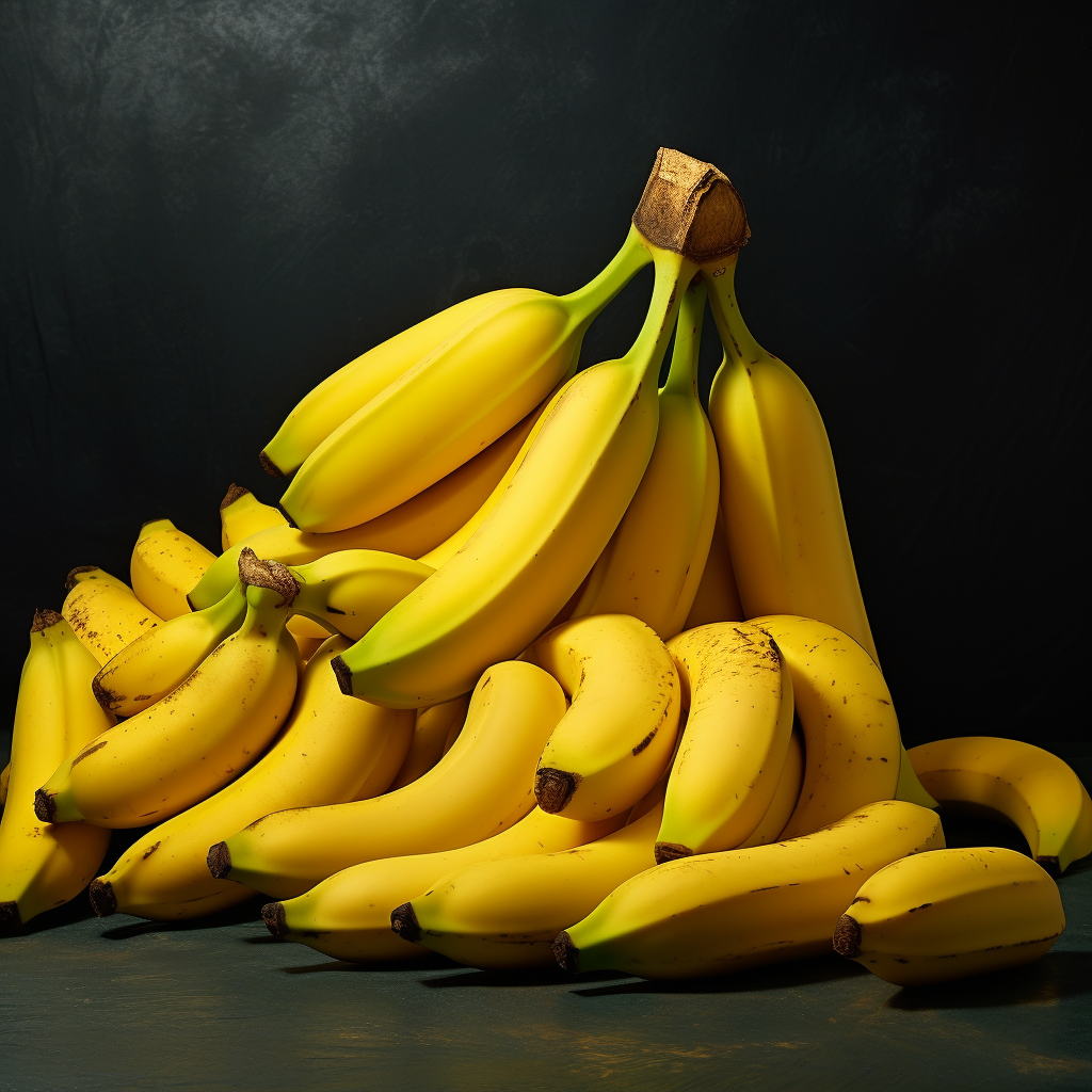 bunch of ripe bananas